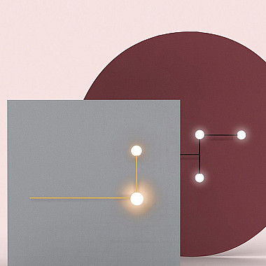 Настенный светильник LINES 2 золото