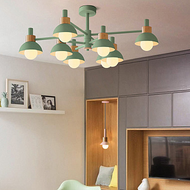 Люстра на штанге FANTA A 4 lights Green