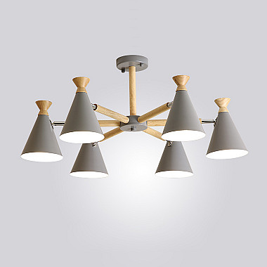 Люстра на штанге OLA D76.5 Gray