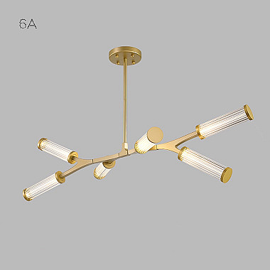 Подвесная люстра RAMOSE А6 Золото