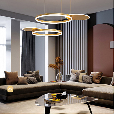 Подвесная люстра MEDEA CH D100 Copper 3000 4000 5000