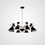 Люстра на штанге FRANKA D100 8 lamps Black