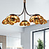 Люстра на штанге GRADE D105 5 lamps Gold/Black