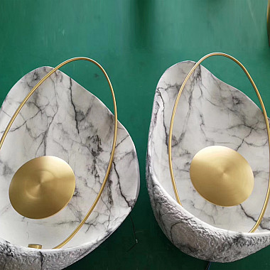 Настенный светильник CLAM Черный мрамор