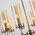 Люстра Hans-Agne Jakobsson Brass & Blue Glass Tube Chandelier Hans-Agne Jakobsson in 1970 8 Синий