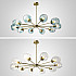 Люстра на штанге MARINE D104 10 lamps Gold/Blue
