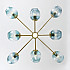 Люстра на штанге MARINE D104 10 lamps Gold/Blue