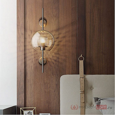 Настенный светильник CATCH WALL cylinder L67 brass