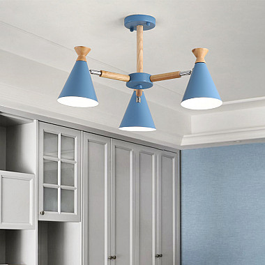 Люстра на штанге OLA D76.5 Blue