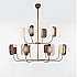 Люстра на штанге Chandeliers LEAF D120