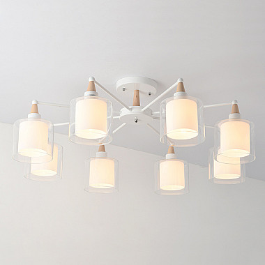 Люстра на штанге RICE D89 White