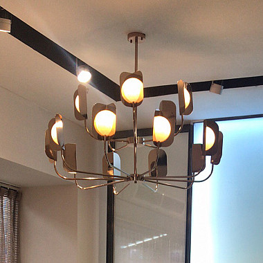 Люстра на штанге Chandeliers LEAF D120