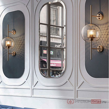 Настенный светильник CATCH WALL cylinder L67 brass