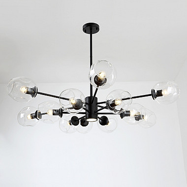 Люстра на штанге MARINE D104 10 lamps Gold/Blue