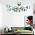 Люстра на штанге MARINE D104 10 lamps Gold/Blue