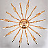 Люстра BRASS AND GLASS LOOP CHANDELIER D80