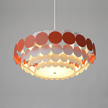 Люстра на штанге ASOLA D60 Red by ImperiumLoft