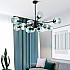 Люстра на штанге MARINE D104 10 lamps Gold/Blue