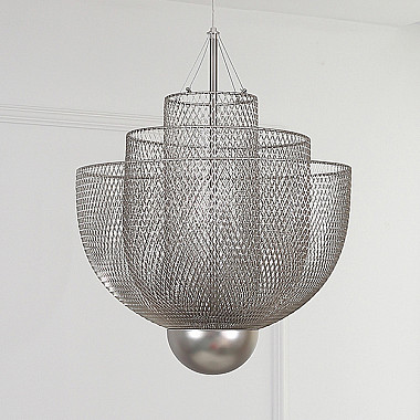 Подвесная люстра MESHMATICA D45 Nickel