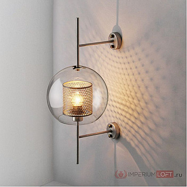 Настенный светильник CATCH WALL cylinder L67 brass