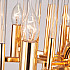 Люстра BRASS AND GLASS LOOP CHANDELIER D80