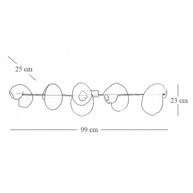 Бра White glass trap 5 Wall Lamp