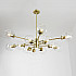 Люстра на штанге MARINE D104 10 lamps Gold/Blue