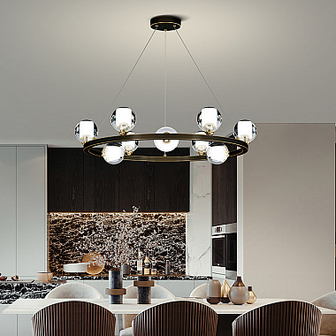 Подвесная люстра ILIANA CH D70 Brass Black
