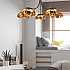 Люстра на штанге GRADE D105 3 lamps Gold/Black