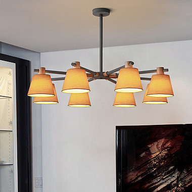 Потолочная люстра на штанге NATURA A YELLOW 6