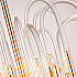 Люстра BRASS AND GLASS LOOP CHANDELIER D60