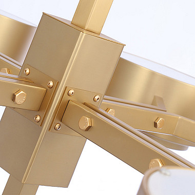 Подвесная люстра Hans-Agne Jakobsson Large Brass Chandelier for Markaryd in Sweden
