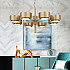 Подвесная люстра Hans-Agne Jakobsson Large Brass Chandelier for Markaryd in Sweden