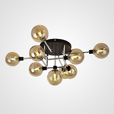 Подвесная люстра NEXO 5 Янтарь, Серебро