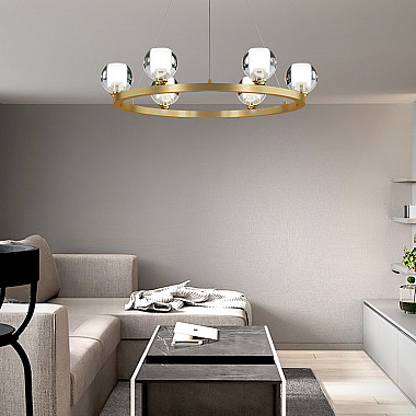 Подвесная люстра ILIANA CH D70 Brass Black
