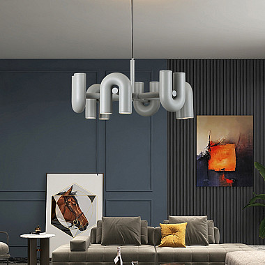 Подвесная люстра FANNY 8 Grey