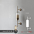 Настенный светильник CATCH WALL cylinder L78 brass