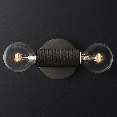 Бра RH Utilitaire Inline Sconce Black