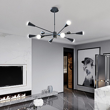 Подвесная люстра MILTON 10 Черный