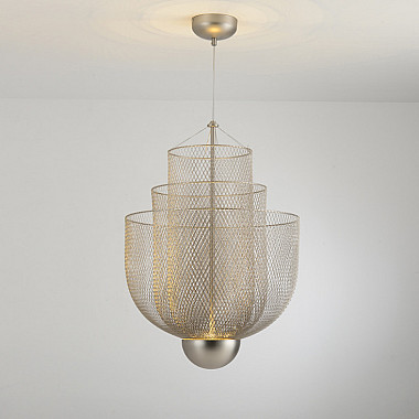 Подвесная люстра MESHMATICA D60 Nickel
