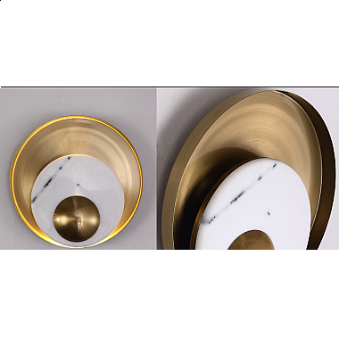 Бра Ginger & Jagger Pearl WALL LAMP round gold