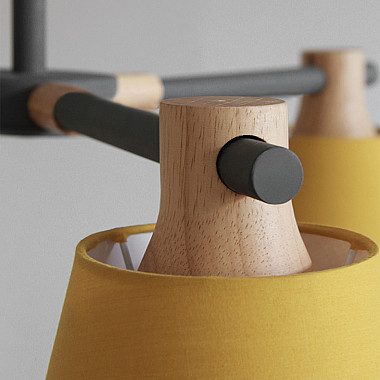 Потолочная люстра на штанге NATURA A YELLOW 6