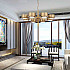 Подвесная люстра Hans-Agne Jakobsson Large Brass Chandelier for Markaryd in Sweden