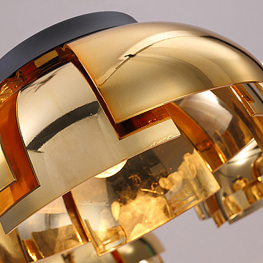 Люстра на штанге GRADE D105 5 lamps Gold