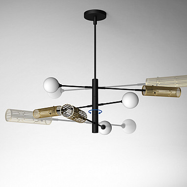 Люстра на штанге SWAY D116 8 lamps