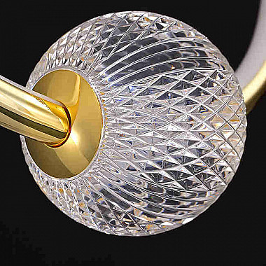 Подвесная люстра STORMS CH D89 D68 Gold