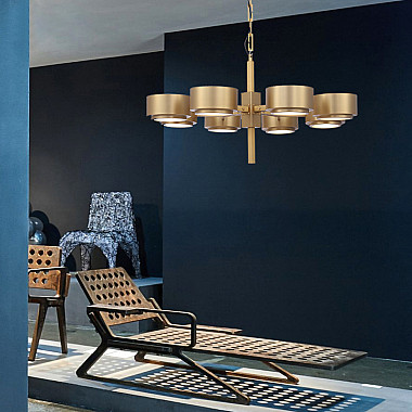 Подвесная люстра Hans-Agne Jakobsson Large Brass Chandelier for Markaryd in Sweden