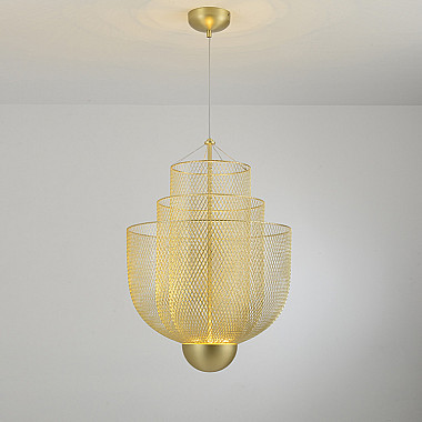 Подвесная люстра MESHMATICA D60 Nickel