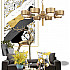 Подвесная люстра Hans-Agne Jakobsson Large Brass Chandelier for Markaryd in Sweden