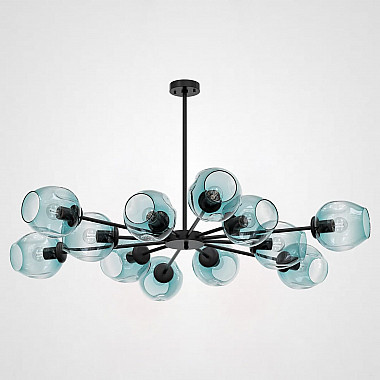 Люстра на штанге MARINE D104 12 lamps Black/Blue